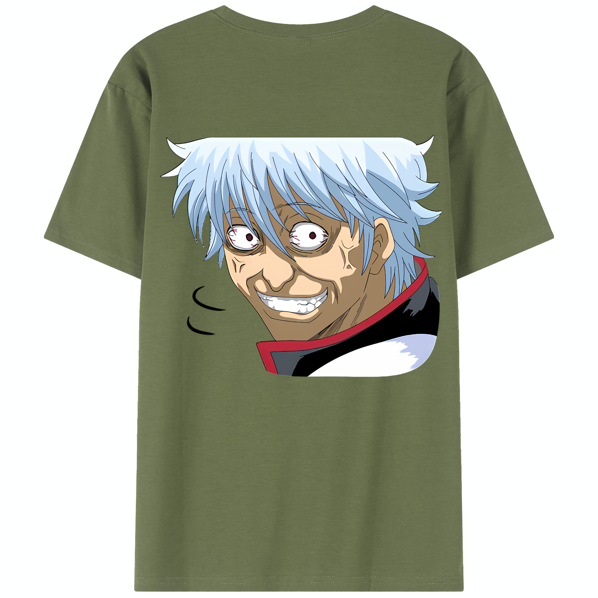（画像用） ぎんたま 坂田銀時（さかたぎんとき） 神楽 志村新八（しむら しんぱち） GINTAMA Sakata Gintoki Kagura Shimura Shinpachi 綿100％半袖Tシャツ（背面プリント）